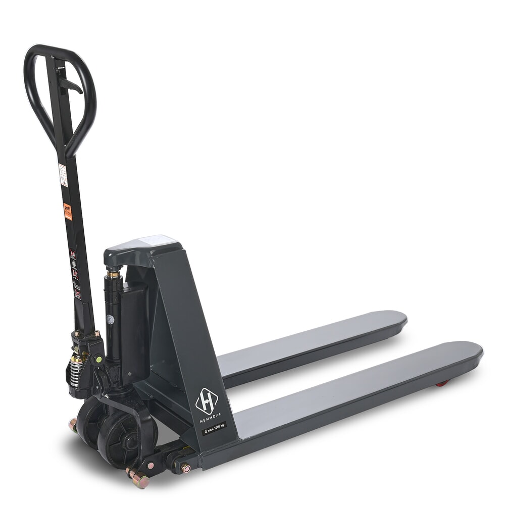 Číslo obrázka výrobku 10: Nožnicový zdvíhací stôl HEMMDAL PTM 1.0 Scissor, nosnosť 1 000 kg, dĺžka vidlíc 1 150 mm, polyuretán, jednoduché koliesko