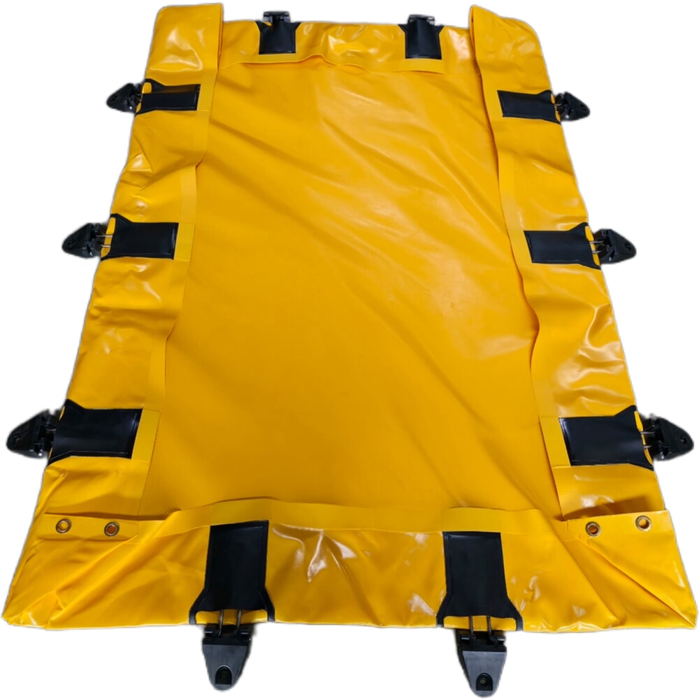 Číslo obrázka výrobku 3: Steinbock® skladacia záchytná vaňa Light z PVC, v × š × h 203 × 1 200 × 1 800 mm, záchytný objem 451 l