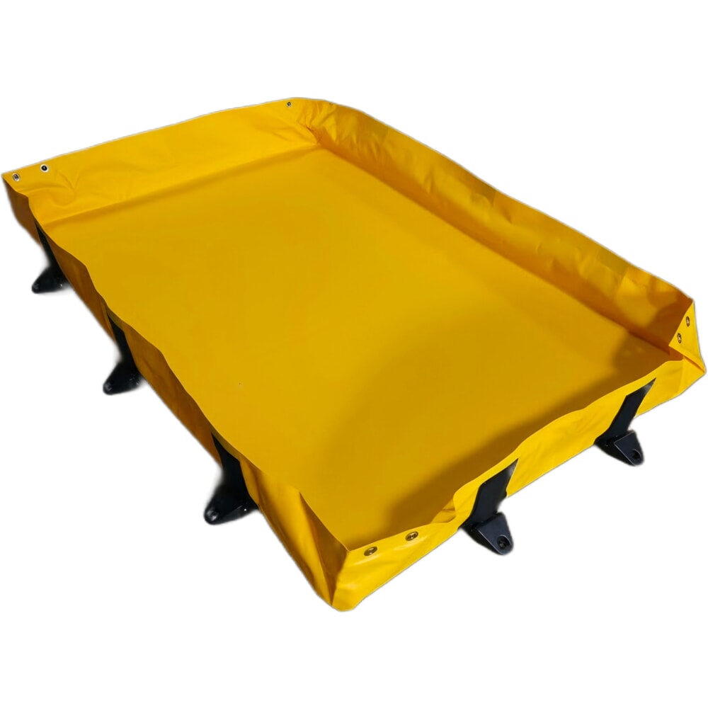 Číslo obrázka výrobku 5: Steinbock® skladacia záchytná vaňa Light z PVC, v × š × h 203 × 1 200 × 1 800 mm, záchytný objem 451 l
