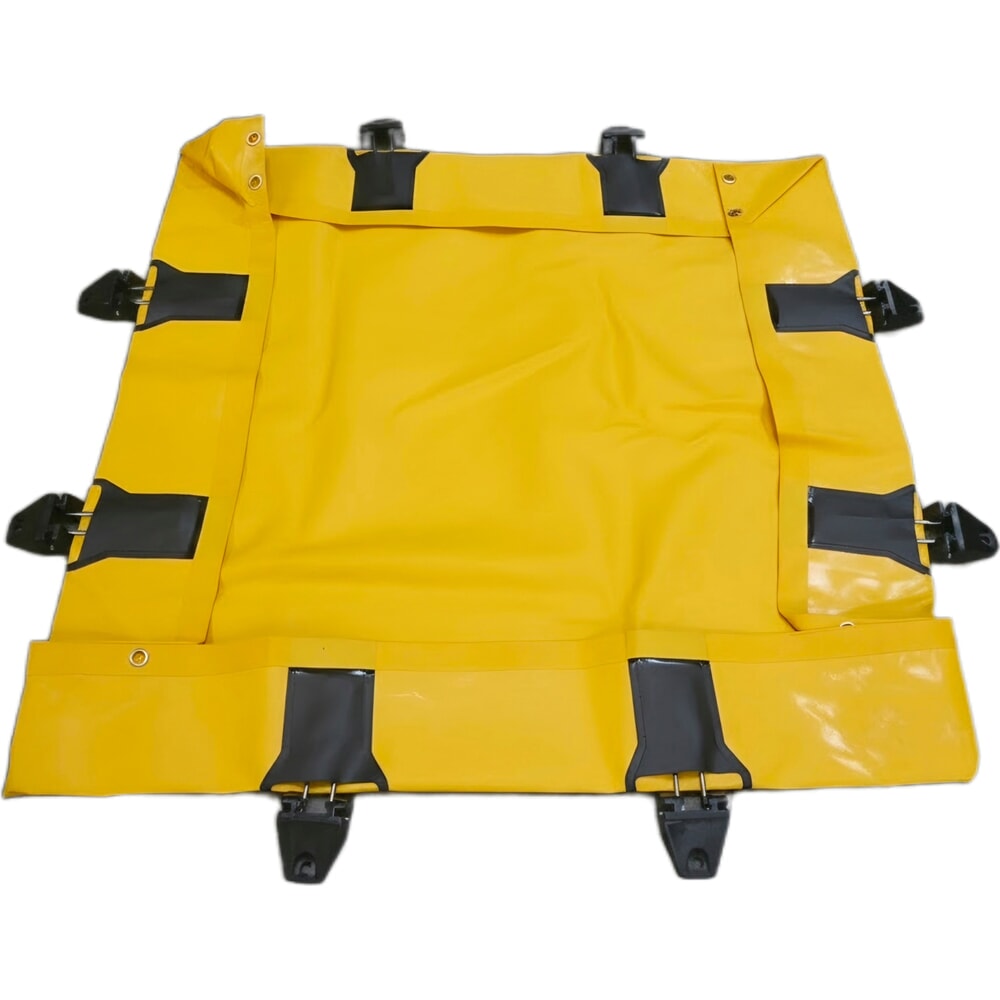 Číslo obrázka výrobku 6: Steinbock® skladacia záchytná vaňa Light z PVC, v × š × h 203 × 1 200 × 1 200 mm, záchytný objem 299 l