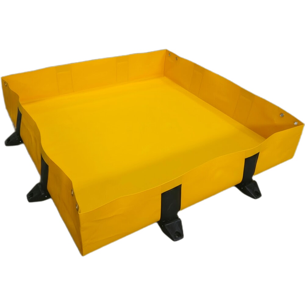 Číslo obrázka výrobku 8: Steinbock® skladacia záchytná vaňa Light z PVC, v × š × h 203 × 1 200 × 1 200 mm, záchytný objem 299 l