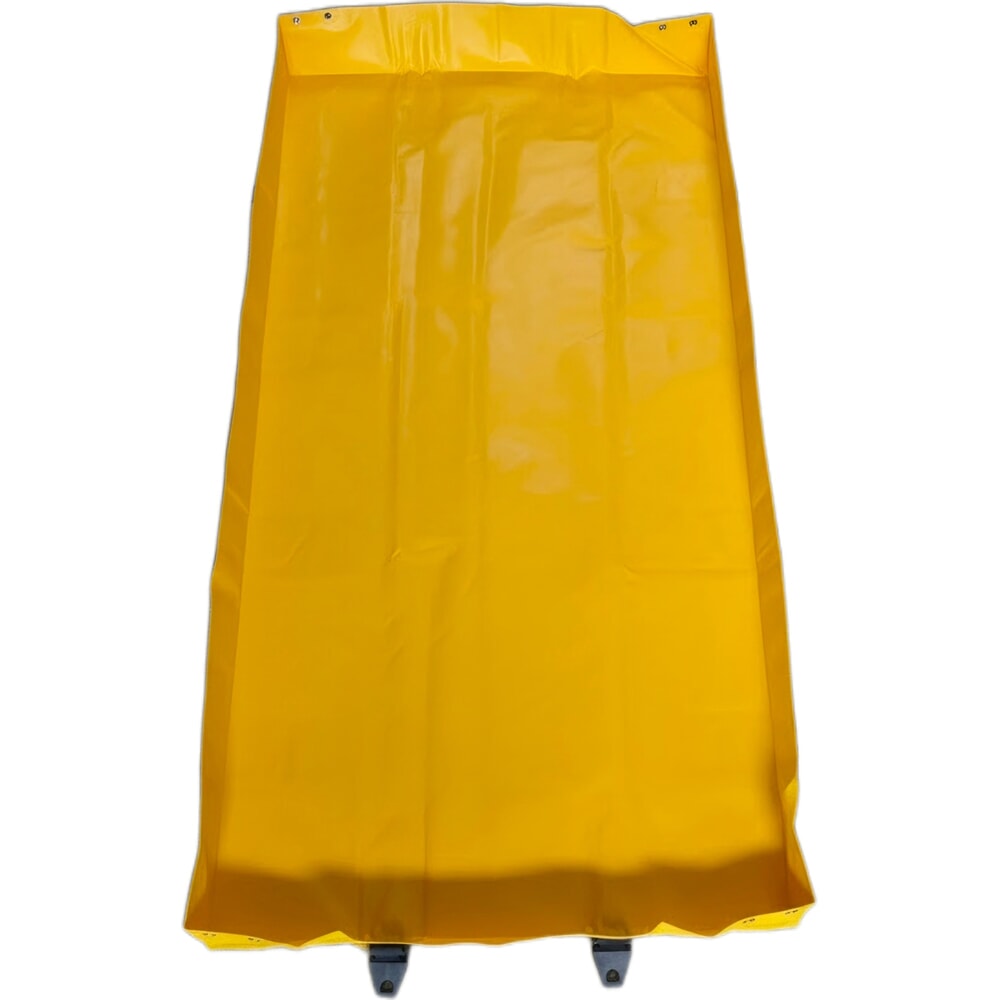 Číslo obrázka výrobku 7: Steinbock® skladacia záchytná vaňa Light z PVC, v × š × h 203 × 1 200 × 2 400 mm, záchytný objem 602 l