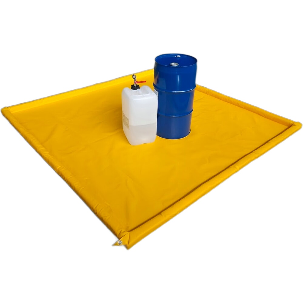 Obrázok výrobku: Steinbock® skladacia záchytná vaňa Light z PVC, v × š × h 50 × 1 950 × 1 950 mm, záchytný objem 167 l