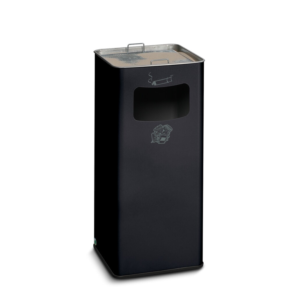 Asher Waste Kombinácia VAR®, Stojan Model, 31.7 Litre, čierna/sivá Obrázok výrobku: Asher Waste Kombinácia VAR®, Stojan Model, 31.7 Litre, čierna/sivá