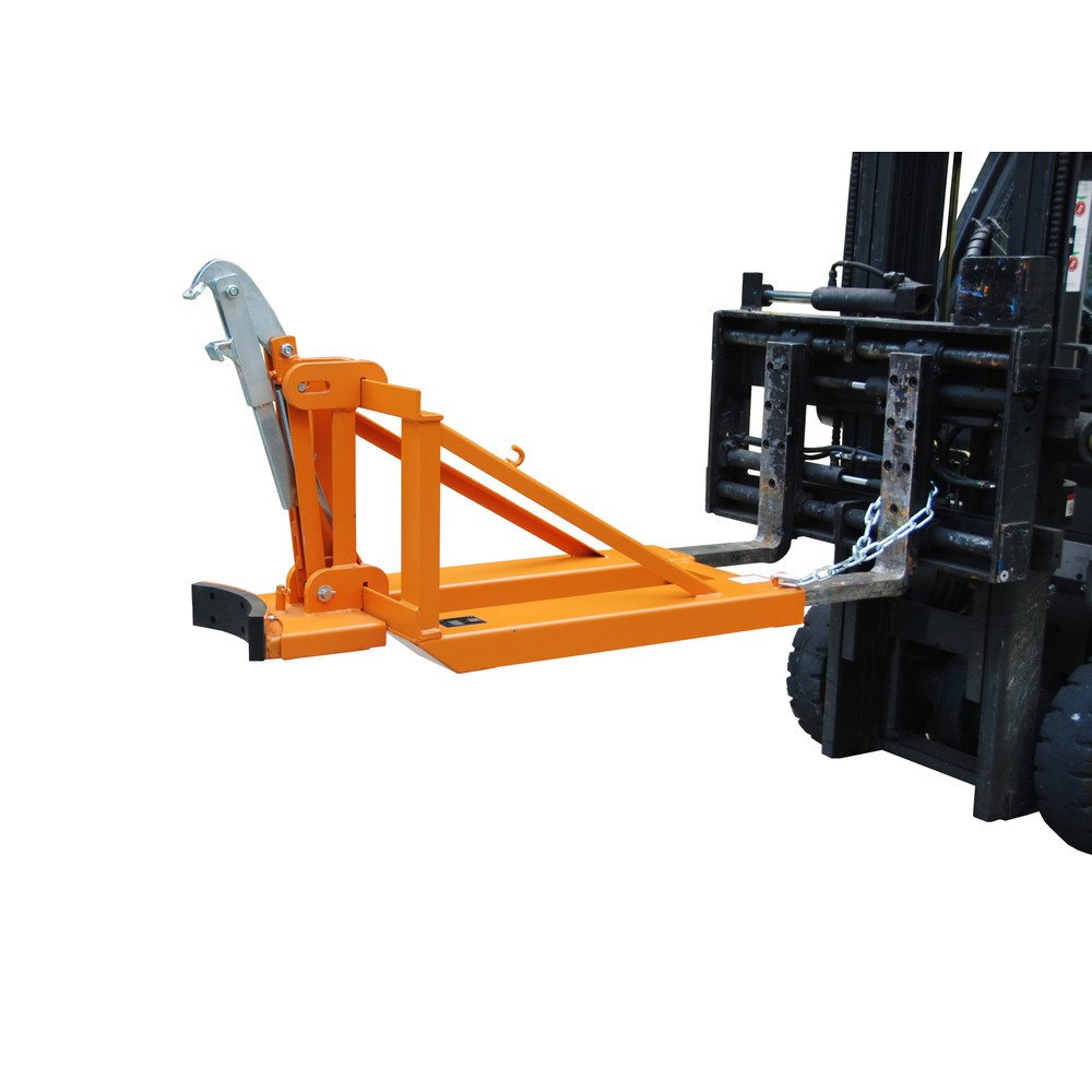 Číslo obrázka výrobku 2: Bauer® Bubnové chápadlo, plastové veko bubny, nosnosť 800 kg, RAL 2000 žltooranžová