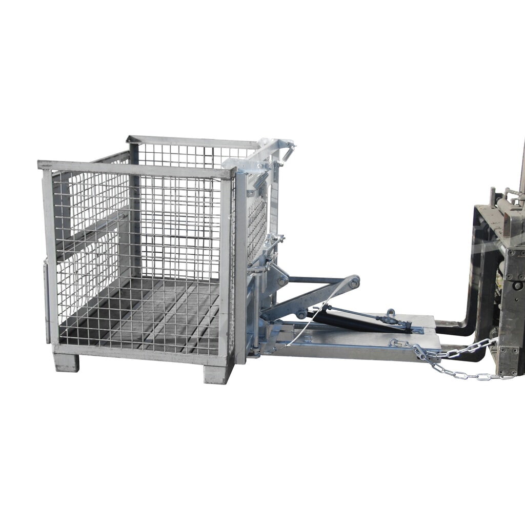 Obrázok výrobku: Bauer® Kippomat typ KG-B, manuálna obsluha vyklápania, nastaviteľná sklápacia brzda, žiarovo pozinkovaný, nosnosť 500 kg