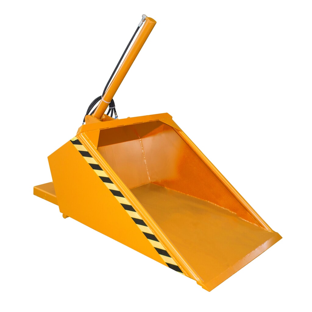 Bauer® Lyžica pre vysokozdvižný vozík, hydraulická, lakovaná, objem 0,5 m³, žltooranžová Obrázok výrobku: Bauer® Lyžica pre vysokozdvižný vozík, hydraulická, lakovaná, objem 0,5 m³, žltooranžová