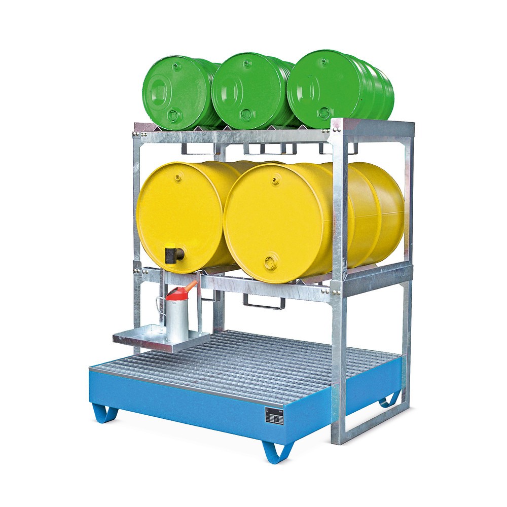 Číslo obrázka výrobku 3: Bauer® Modulárny systém hlaveň, V x Š x H 780 x 1310 x 800 mm, pre 3 60L bubny