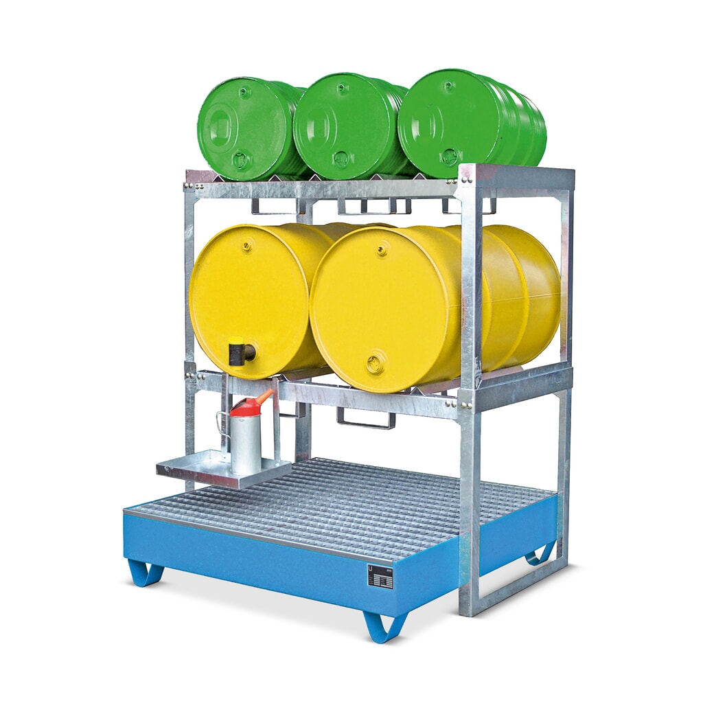 Bauer® Modulárny systém hlaveň, V x Š x H 780 x 1310 x 800 mm, pre 2 200 L bubny Číslo obrázka výrobku 3: Bauer® Modulárny systém hlaveň, V x Š x H 780 x 1310 x 800 mm, pre 2 200 L bubny