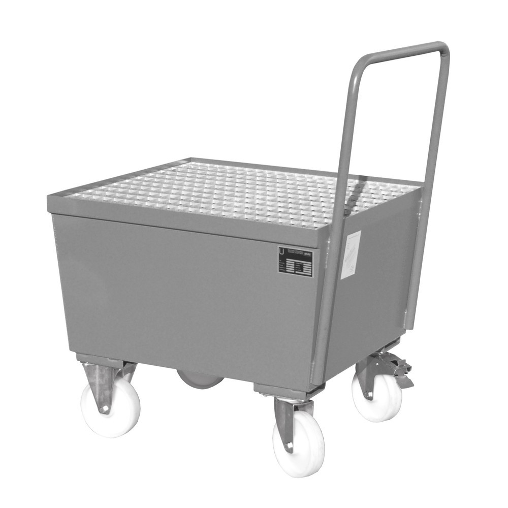 Obrázok výrobku: Bauer® Odkvapkávacia vaňa, pojazdná, 1x 200 l stojaca, objem zachytenia 215 l, šedá