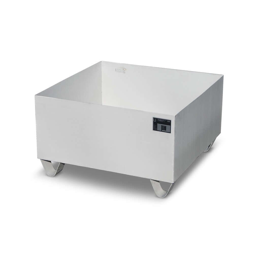 Bauer® záchytná vaňa z nehrdzavejúcej ocele na sudy a IBC, v × š × h 465 × 800 × 800 mm, 1 × 200 l Obrázok výrobku: Bauer® záchytná vaňa z nehrdzavejúcej ocele na sudy a IBC, v × š × h 465 × 800 × 800 mm, 1 × 200 l