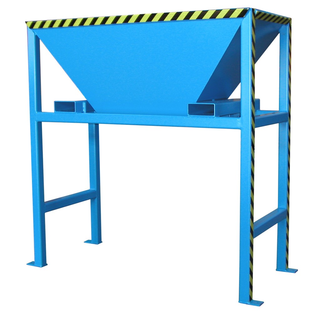Číslo obrázka výrobku 1: Bauer® Plniaci lievik pre prepravné vrecia BIG BAG, V x Š x H 2 050 x 1 980 x 980 mm, RAL 5012 svetlomodrá