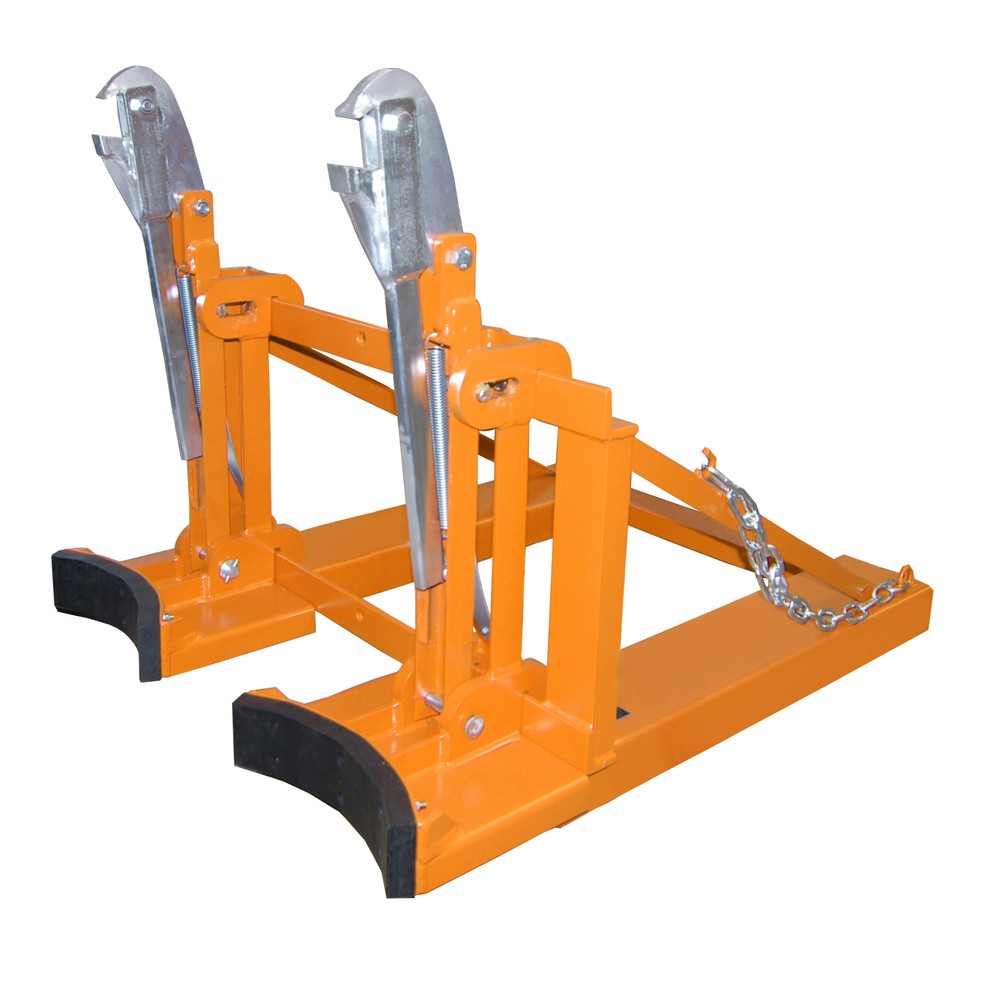 Číslo obrázka výrobku 3: Bauer® Podávač sudov, oceľové a plastové L-valcové sudy, nosnosť 1 600 kg, RAL 2000 žlto-oranžová