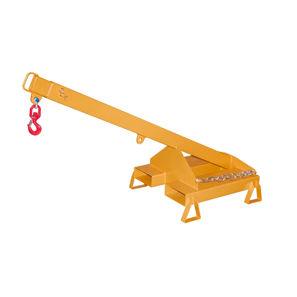 Bauer® rameno žeriava model 3, teleskopické, 2 polohy háka, základná dĺžka 1 600 mm, nosnosť 1 000 kg, žltooranžové Obrázok výrobku: Bauer® rameno žeriava model 3, teleskopické, 2 polohy háka, základná dĺžka 1 600 mm, nosnosť 1 000 kg, žltooranžové