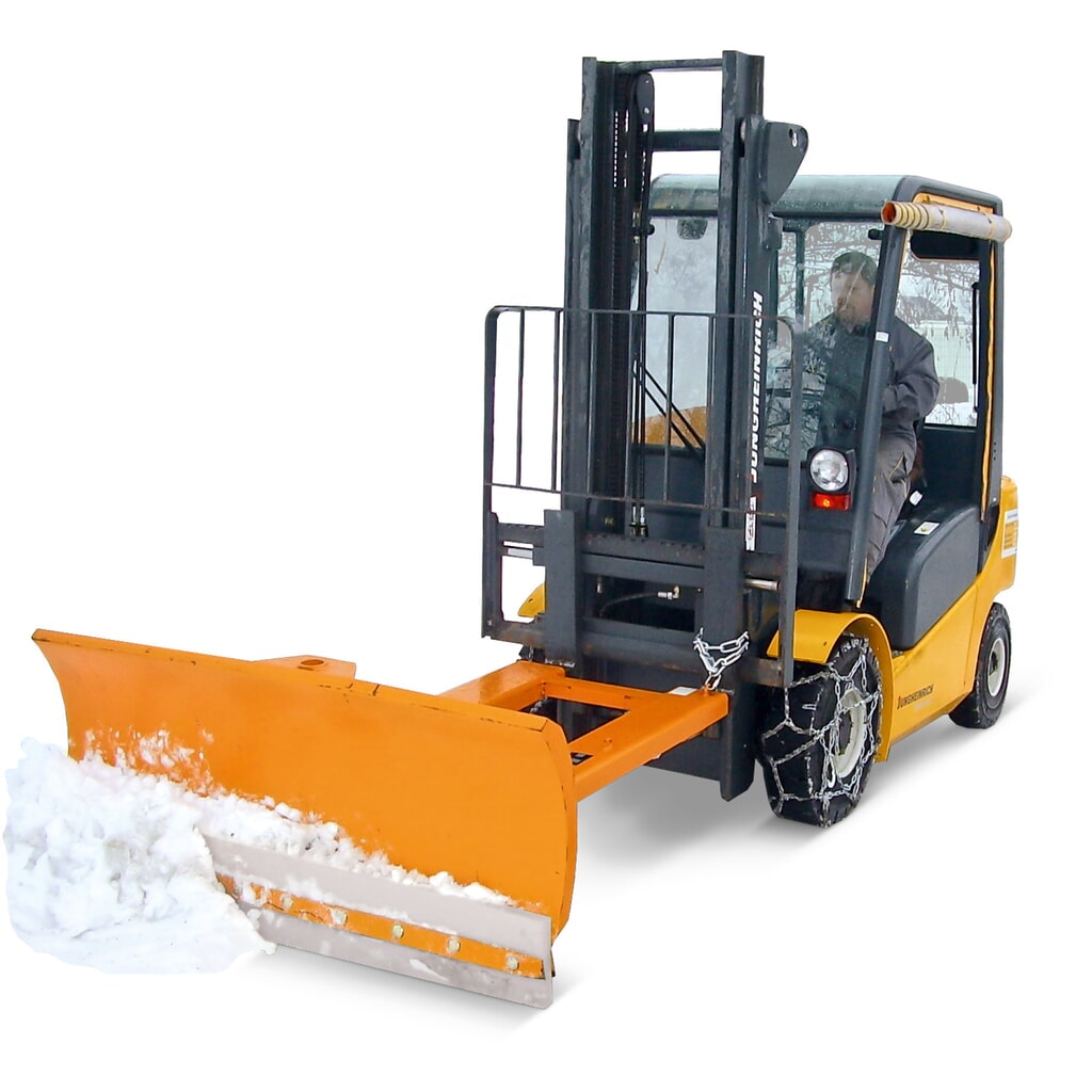 Bauer® Snehová radlica pre vysokozdvižný vozík so zhrňovacou lištou PU, výkyvný záves, šírka radlice 1 500 mm Obrázok výrobku: Bauer® Snehová radlica pre vysokozdvižný vozík so zhrňovacou lištou PU, výkyvný záves, šírka radlice 1 500 mm