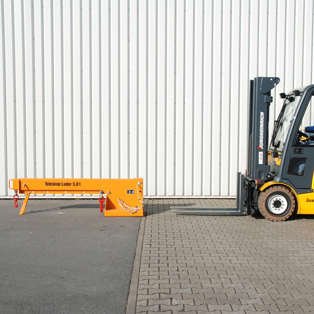 Číslo obrázka výrobku 1: Bauer® Teleskopický nakladač, model 1, dosah až 3 690 mm, nosnosť až 5 000 kg, žlto-oranžový