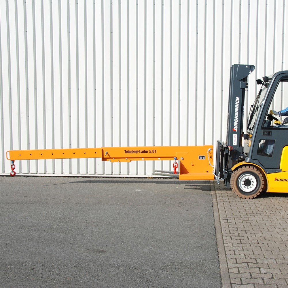 Číslo obrázka výrobku 7: Bauer® Teleskopický nakladač, model 1, dosah až 3 690 mm, nosnosť až 5 000 kg, žlto-oranžový