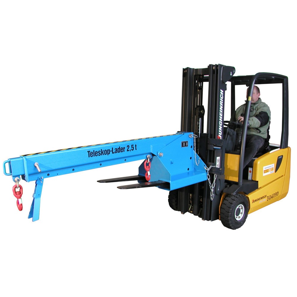 Číslo obrázka výrobku 1: Bauer® Teleskopický nakladač, model 1, dosah až 3 690 mm, nosnosť až 2 500 kg, svetlomodrý