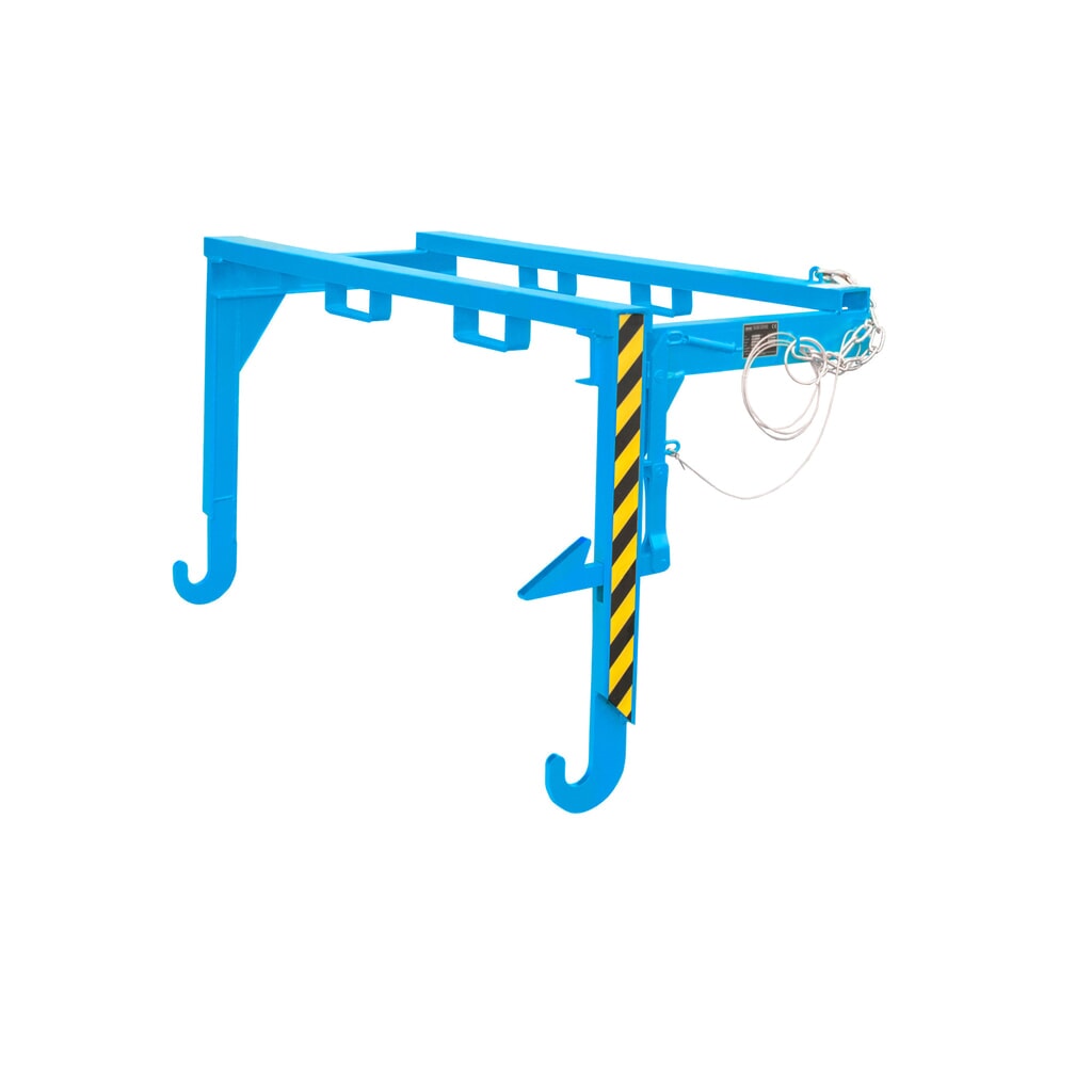 Bauer® Traverza pre stohovateľné vyklápacie zásobníky, objem 1,5 m³, RAL 5012 svetlomodrá Obrázok výrobku: Bauer® Traverza pre stohovateľné vyklápacie zásobníky, objem 1,5 m³, RAL 5012 svetlomodrá
