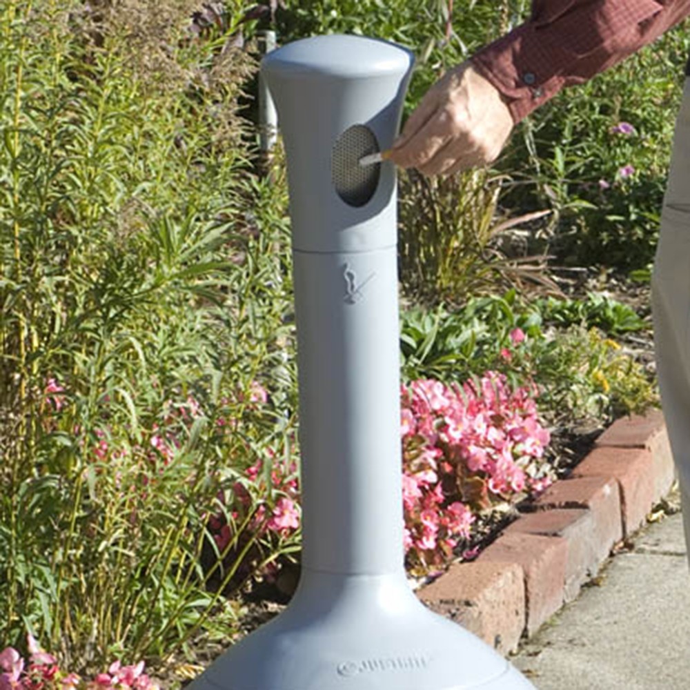 Číslo obrázka výrobku 2: Justrite Elite™ Safety Stojací popolník, 15 Liter, šedý