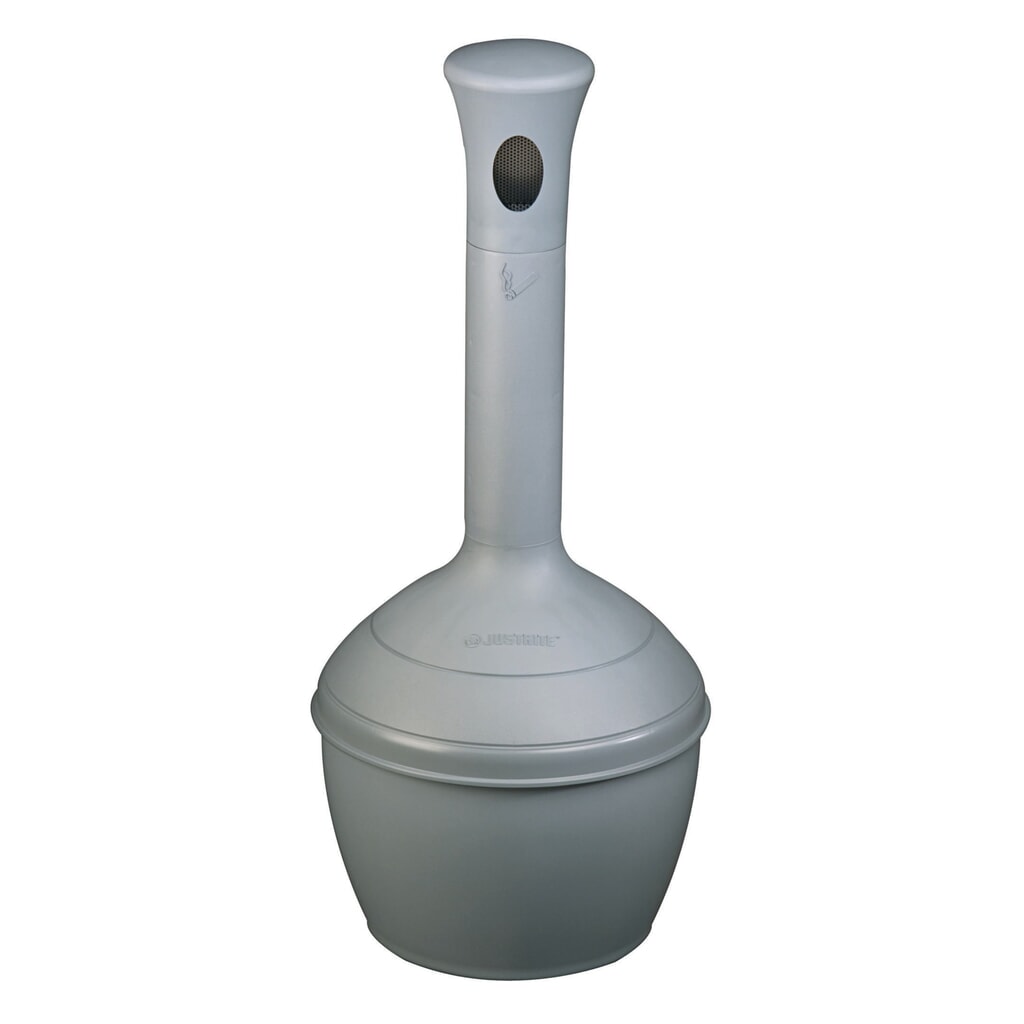 Obrázok výrobku: Justrite Elite™ Safety Stojací popolník, 15 Liter, šedý