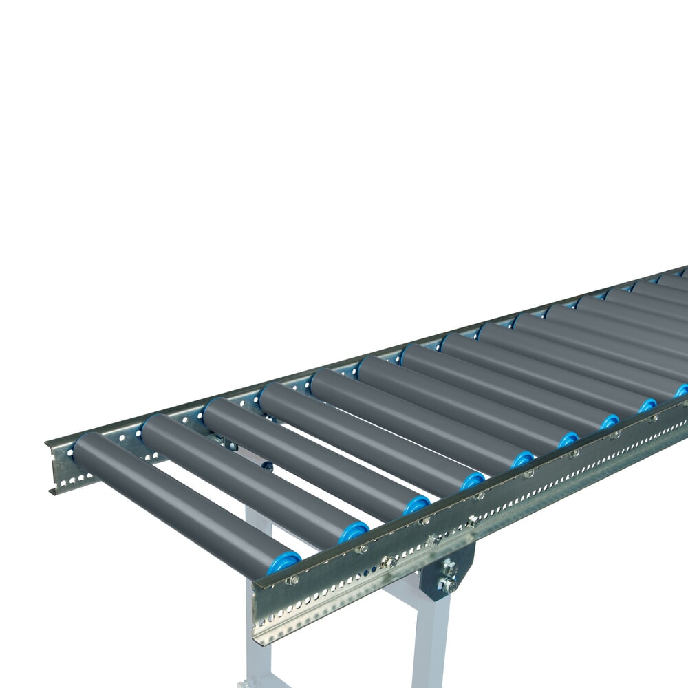 Číslo obrázka výrobku 2: BLUME ľahký valčekový dopravník, z nehrdzavejúcej ocele 1.4301, šírka dráhy 500 mm, dĺžka dráhy 1 m, osová vzdialenosť 100 mm