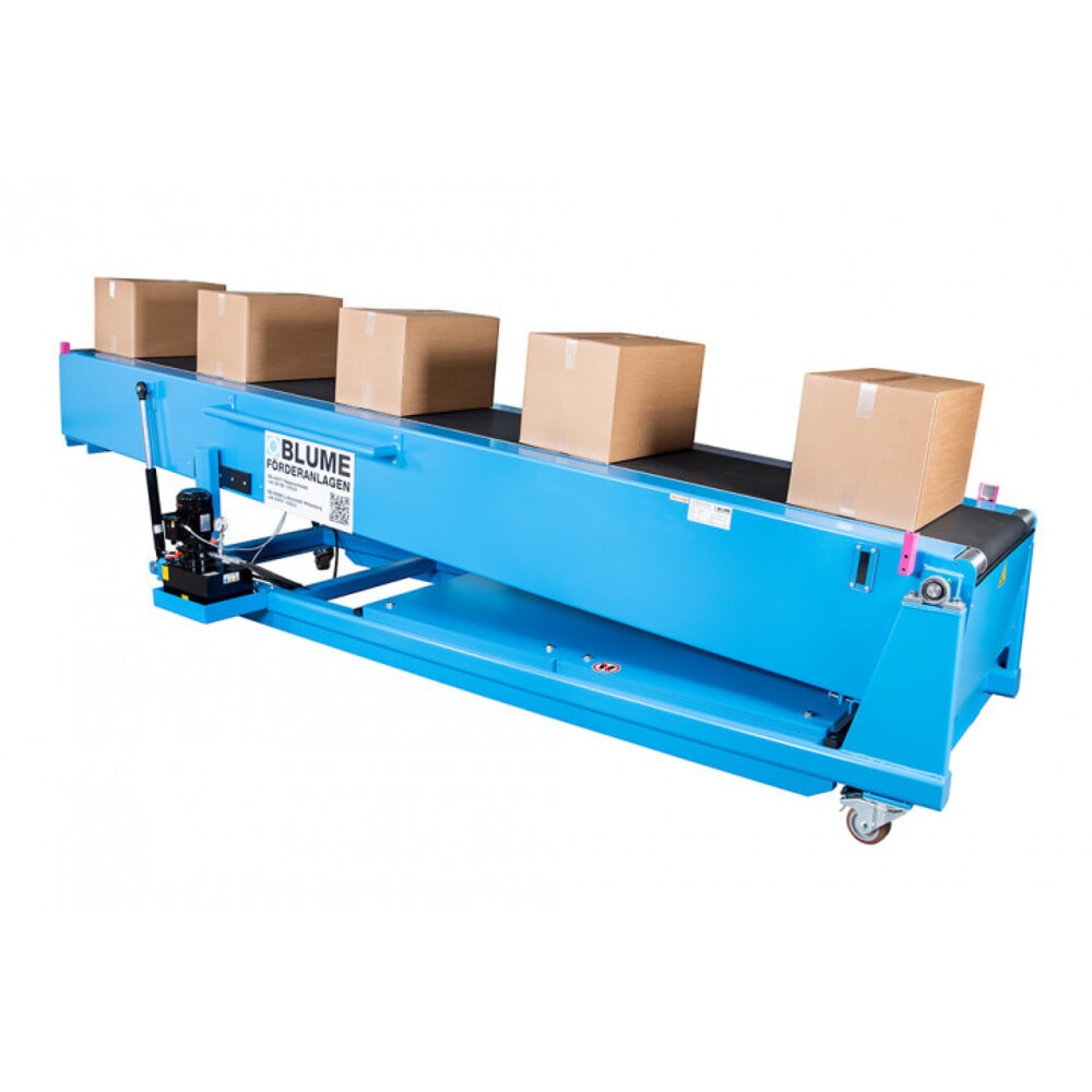 Teleskopický dopravníkový pás BLUME typ WFT4, základná dĺžka 5 m, teleskopická dĺžka 14 m, šírka pásu 600 mm, šírka lešenia 920 mm, konštrukčná výška 800 mm Číslo obrázka výrobku 2: Teleskopický dopravníkový pás BLUME typ WFT4, základná dĺžka 5 m, teleskopická dĺžka 14 m, šírka pásu 600 mm, šírka lešenia 920 mm, konštrukčná výška 800 mm