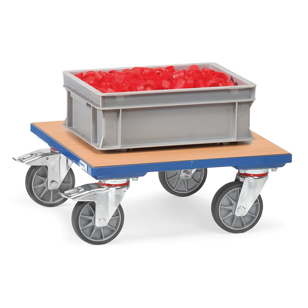 Číslo obrázka výrobku 2: Škatuľový valec fetra® s drevenou plošinou, nosnosť 400 kg, ložná plocha Š x H 500 x 500 mm