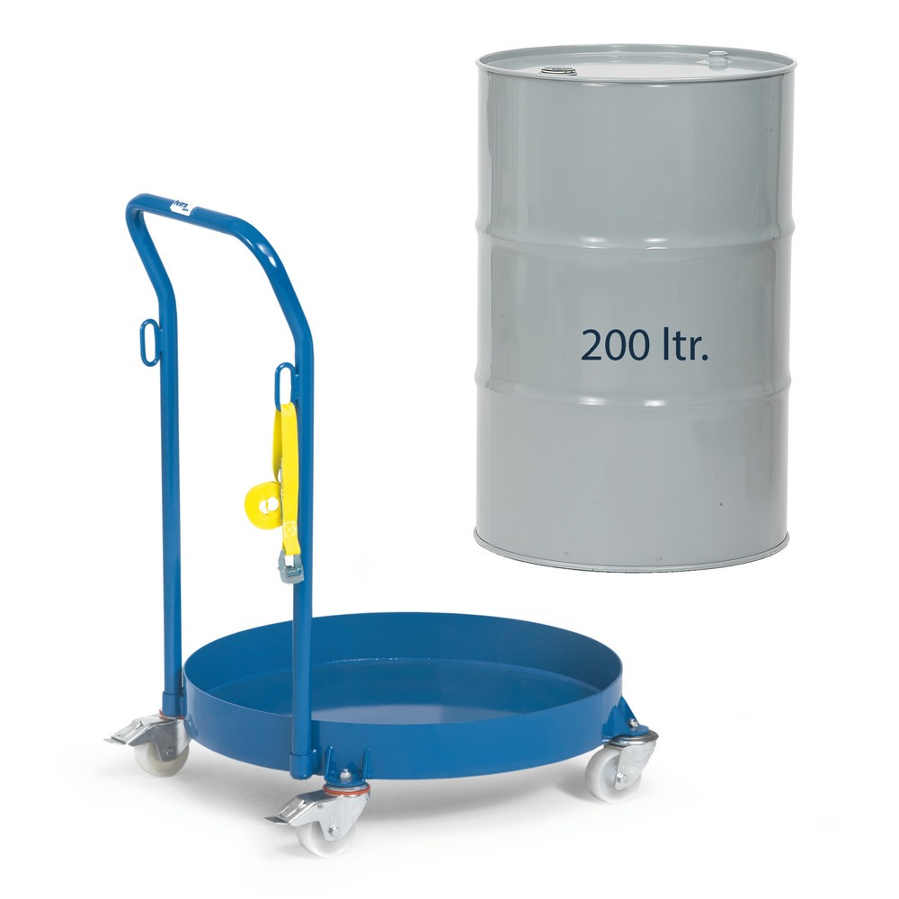Číslo obrázka výrobku 2: Bubnový valec fetra®, nosnosť 250 kg, uzavretý, s riadidlami