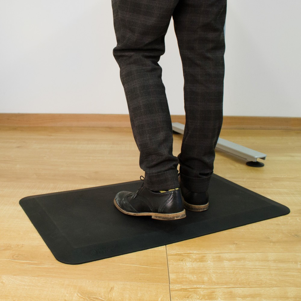 Číslo obrázka výrobku 3: COBA Ergonomatte vyrobená z PU, Š x H 500 x 800 mm, čierna