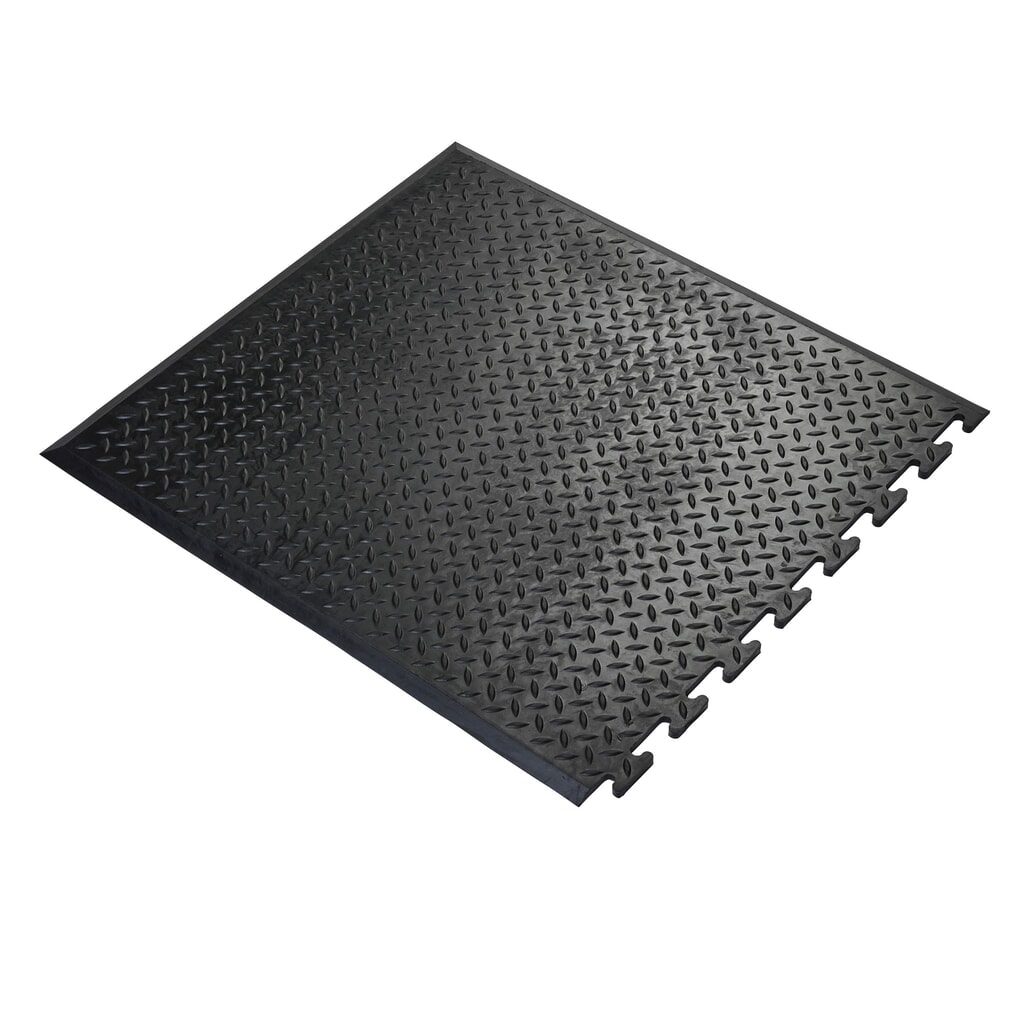 COBA Pracovná rohož Comfort-Lok, koncový kus, š × h 700 × 800 mm, čierna Obrázok výrobku: COBA Pracovná rohož Comfort-Lok, koncový kus, š × h 700 × 800 mm, čierna