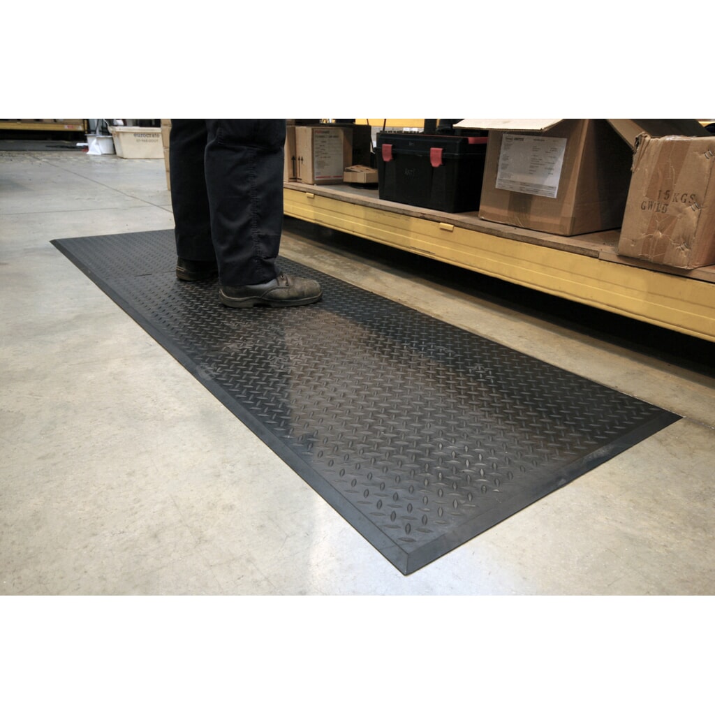 COBA Pracovná rohož Comfort-Lok, koncový kus, š × h 700 × 800 mm, čierna Číslo obrázka výrobku 4: COBA Pracovná rohož Comfort-Lok, koncový kus, š × h 700 × 800 mm, čierna