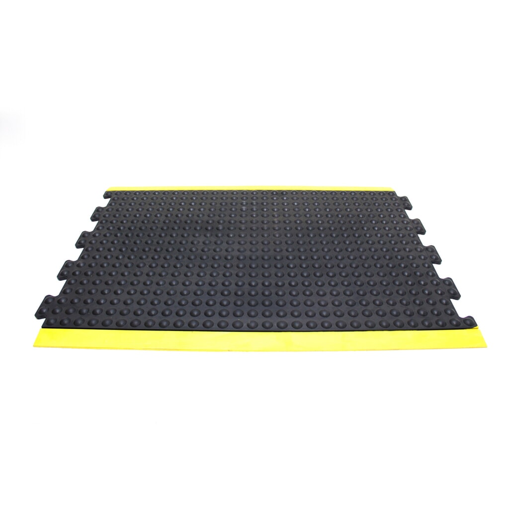 COBA Protiúnavová rohož Bubblemat Safety, stredový kus, š × h 600 × 900 mm, čierno-žltá Obrázok výrobku: COBA Protiúnavová rohož Bubblemat Safety, stredový kus, š × h 600 × 900 mm, čierno-žltá