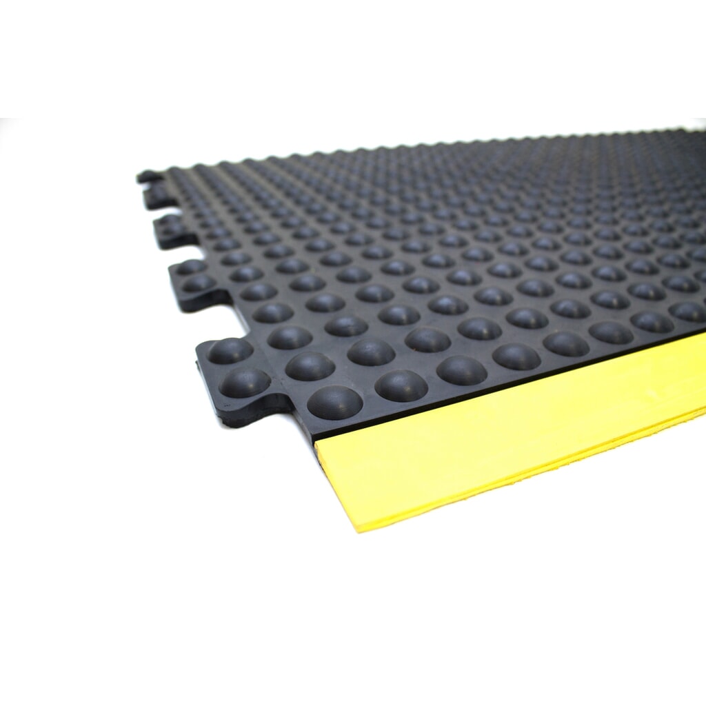 Číslo obrázka výrobku 2: COBA Protiúnavová rohož Bubblemat Safety, stredový kus, š × h 600 × 900 mm, čierno-žltá