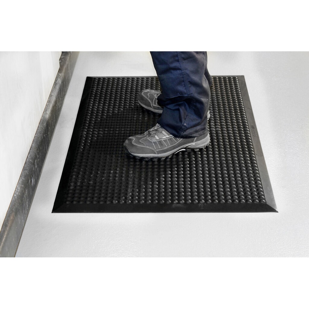 COBA Protiúnavová rohož COBAelite® Bubble, š × h 900 × 1 200 mm, čierna Číslo obrázka výrobku 3: COBA Protiúnavová rohož COBAelite® Bubble, š × h 900 × 1 200 mm, čierna