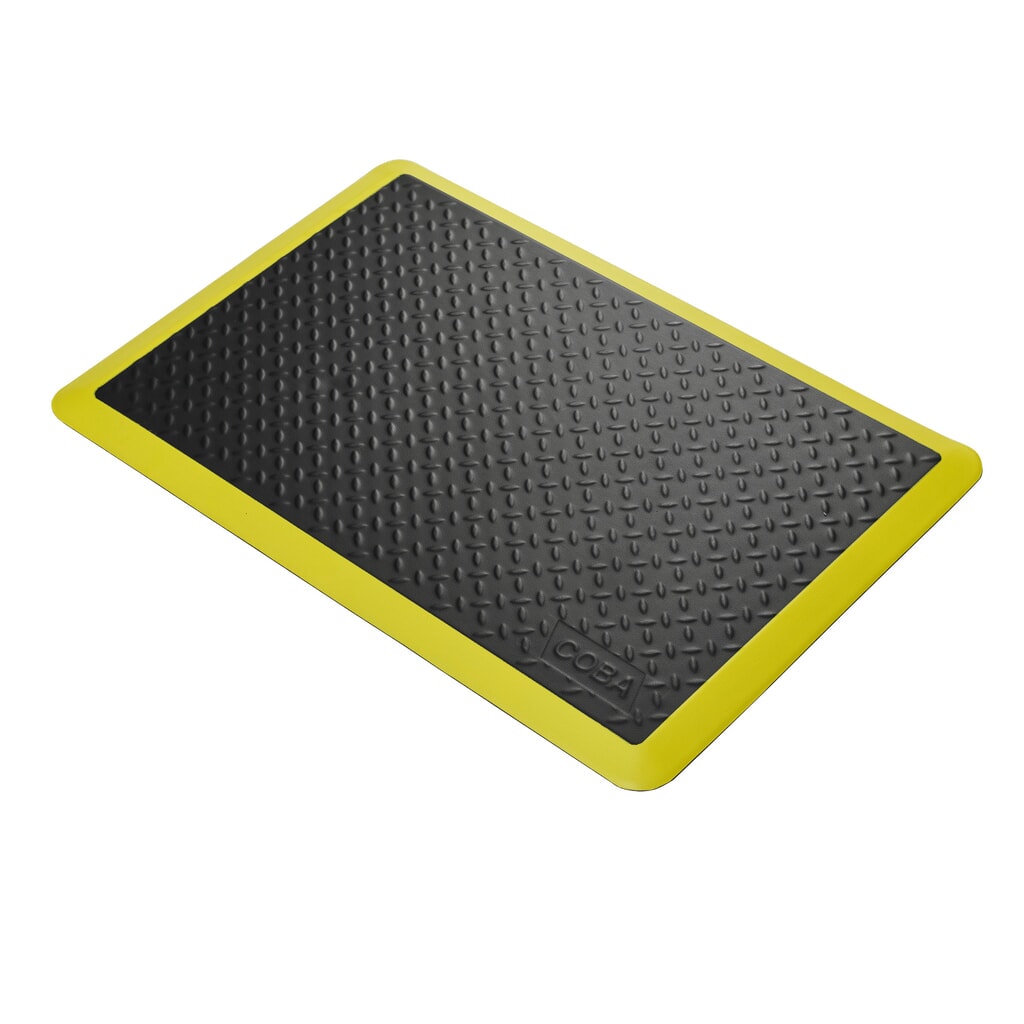 COBA Protiúnavová rohož COBAelite® Diamond, š × h 600 × 900 mm, čierna Obrázok výrobku: COBA Protiúnavová rohož COBAelite® Diamond, š × h 600 × 900 mm, čierna