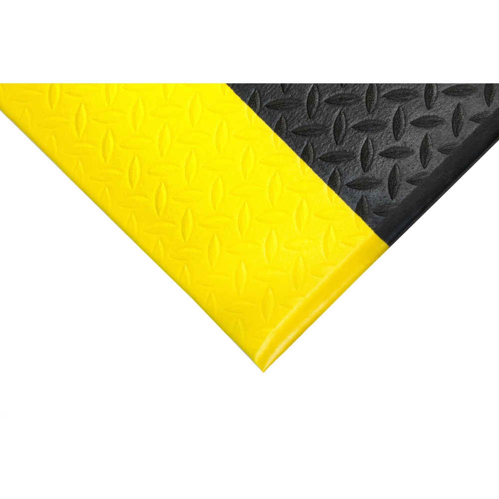 Číslo obrázka výrobku 3: COBA Protiúnavová rohož Orthomat® Diamond, š × h 600 × 900 mm, čierno-žltá