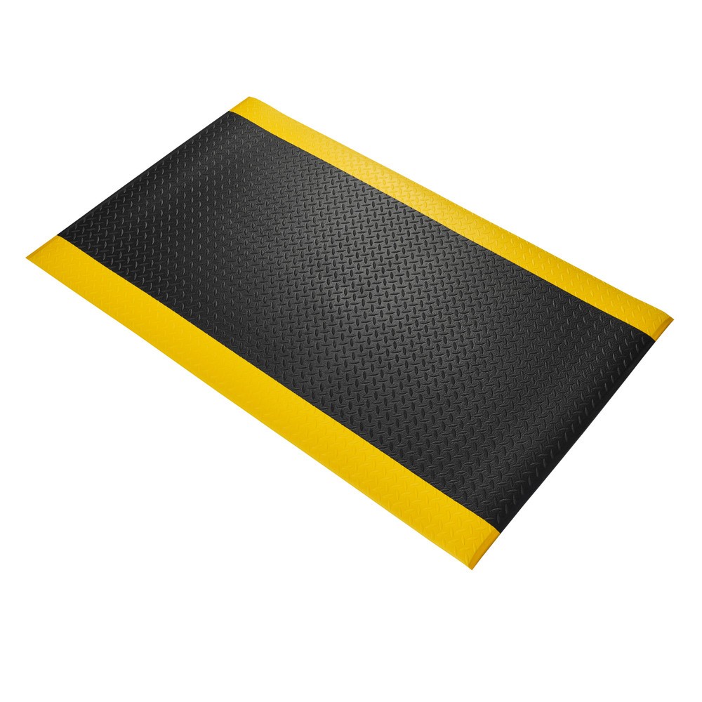 Číslo obrázka výrobku 1: COBA Protiúnavová rohož Orthomat® Diamond, š × h 900 × 1 500 mm, čierno-žltá