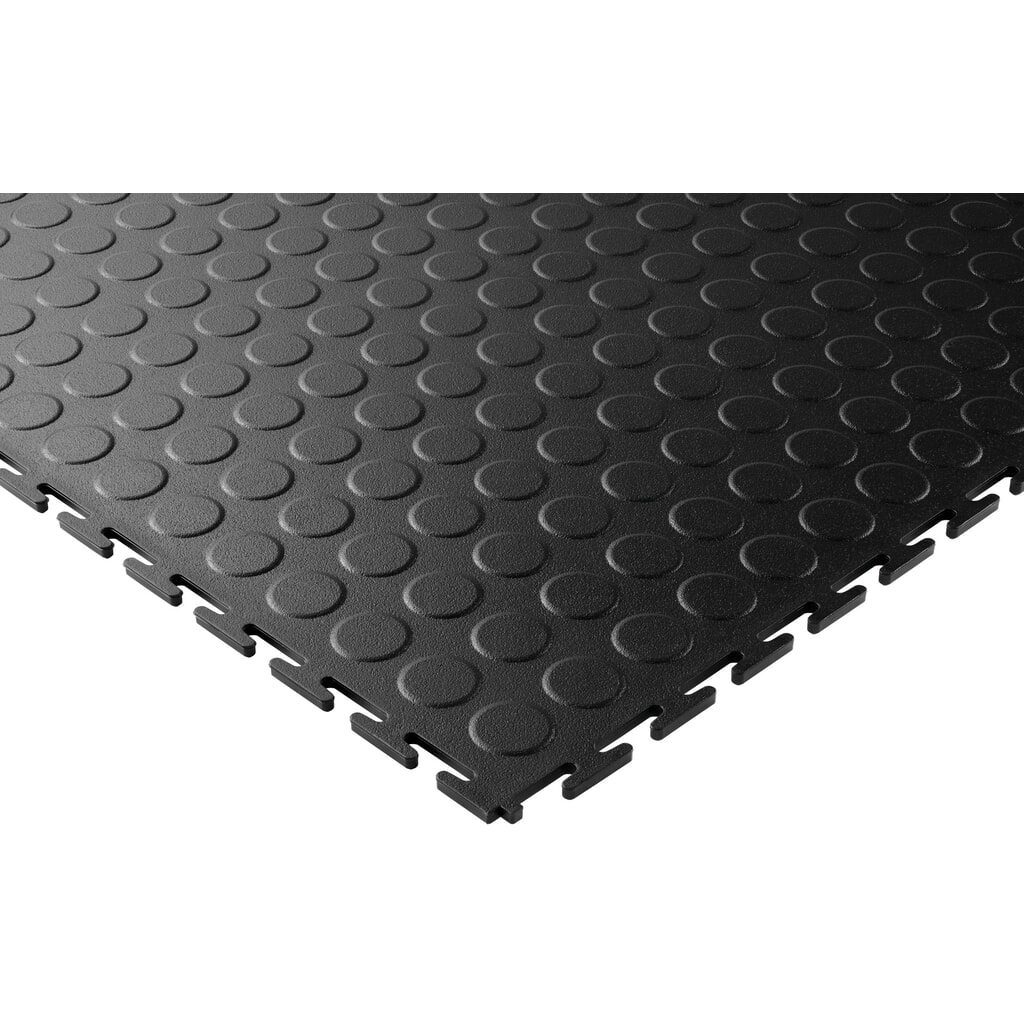 Číslo obrázka výrobku 2: COBA Dlaždice Pupimple Effect PVC - Čierna š xD 500 x 500mm