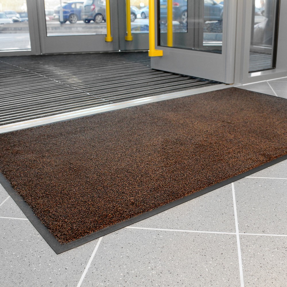 Číslo obrázka výrobku 4: COBA Rohož proti prachu Nylon Š x H 600 x 850 mm čierna/hnedá