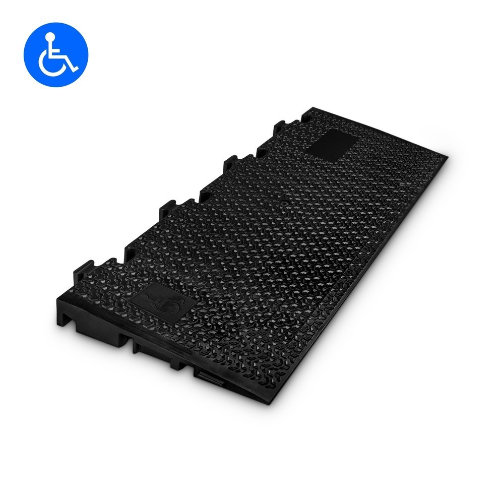 Obrázok výrobku: Defender® by Adam Hall káblový kanál MIDI 5, 2D rampa, čierna