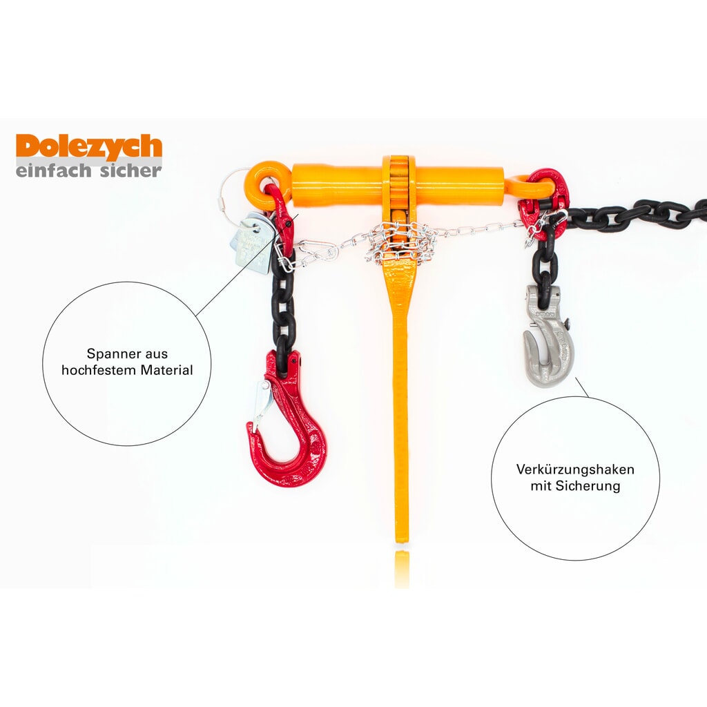Dolezych napínacia reťaz, 1 ks, PowerLash s napínačom raky DORA, 6.300 daN, dĺžka 6 m Číslo obrázka výrobku 3: Dolezych napínacia reťaz, 1 ks, PowerLash s napínačom raky DORA, 6.300 daN, dĺžka 6 m