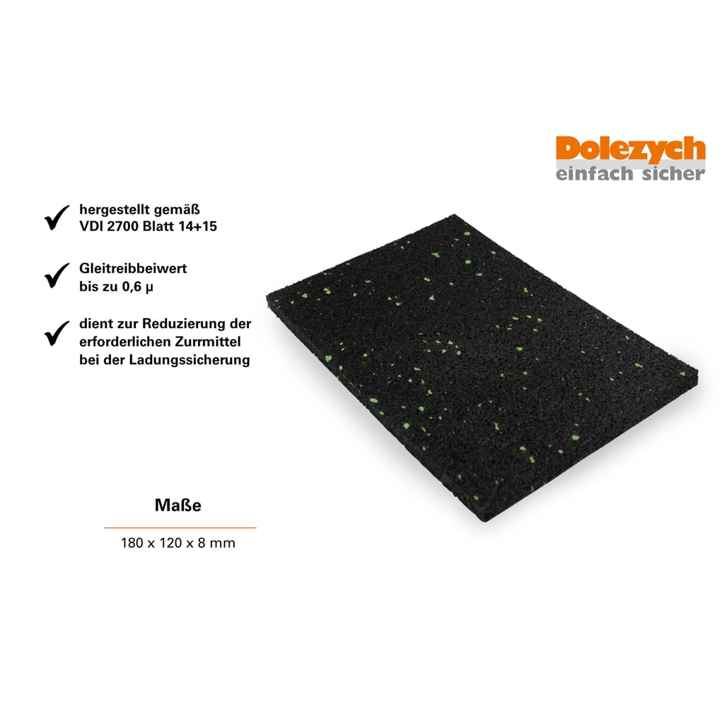 Číslo obrázka výrobku 2: Dolezych DOMATT protišmyková rohož, rozmery 180 x 120 x 8 mm