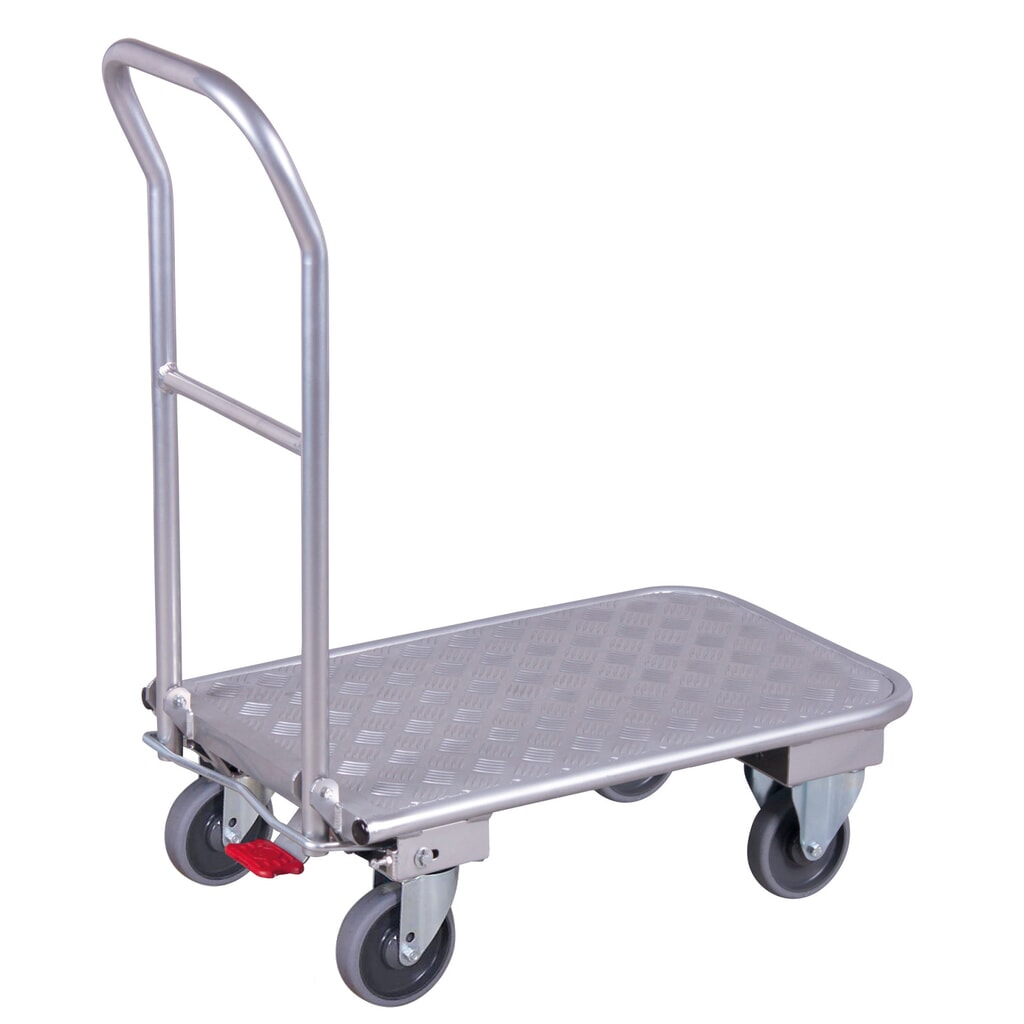 Dopravný vozík Ameise®, hliník, ložná plocha Š x H 450 x 720 mm Obrázok výrobku: Dopravný vozík Ameise®, hliník, ložná plocha Š x H 450 x 720 mm