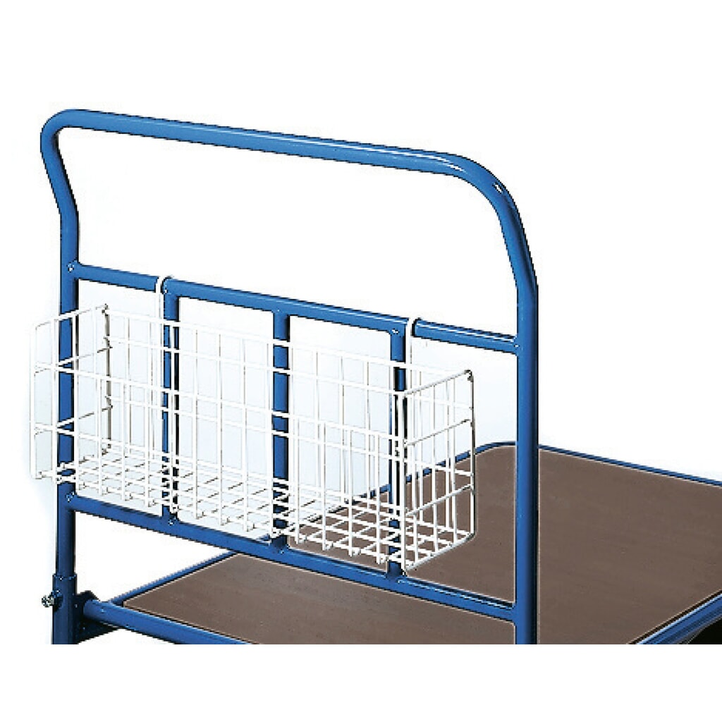 Drôtený kôš na malé diely na peňažný vozík fetra®, V x Š x H 200 x 600 x 140 mm Obrázok výrobku: Drôtený kôš na malé diely na peňažný vozík fetra®, V x Š x H 200 x 600 x 140 mm