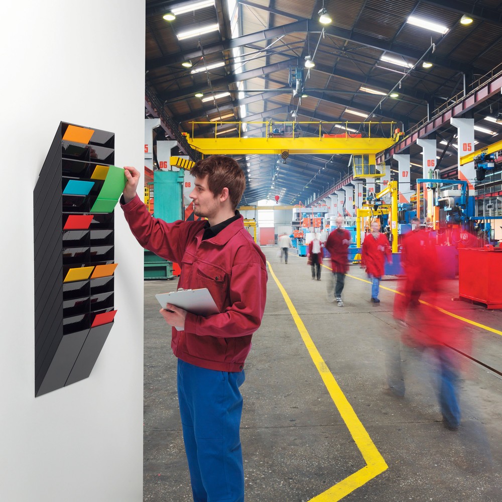 Číslo obrázka výrobku 2: Držiak prospektov DURABLE Flexiboxx, 12x DIN A4, formát na výšku, čierny