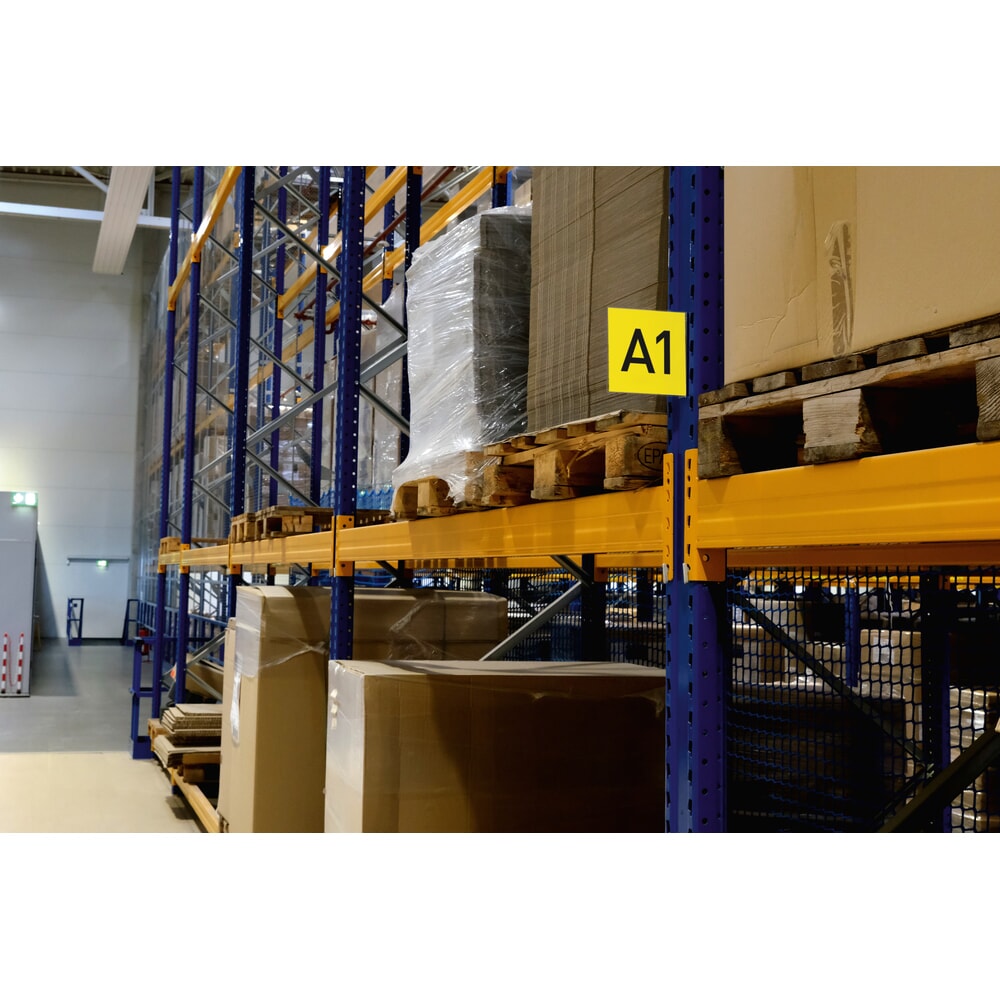 Číslo obrázka výrobku 2: DURABLE označenie regálov, magnetický štítok uličky, 149 × 149 mm