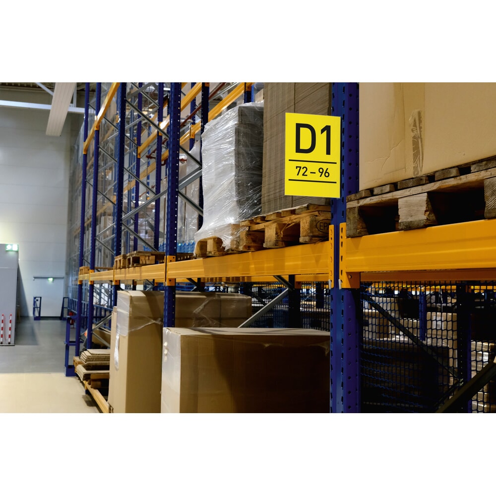 Číslo obrázka výrobku 2: DURABLE označenie regálov, magnetický štítok uličky, A4 na výšku