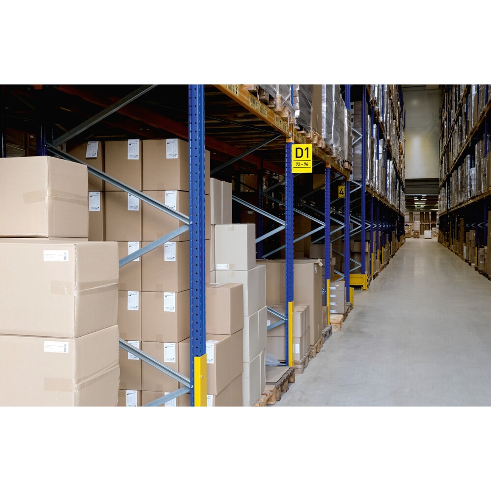 Číslo obrázka výrobku 3: DURABLE označenie regálov, magnetický štítok uličky, A4 na výšku