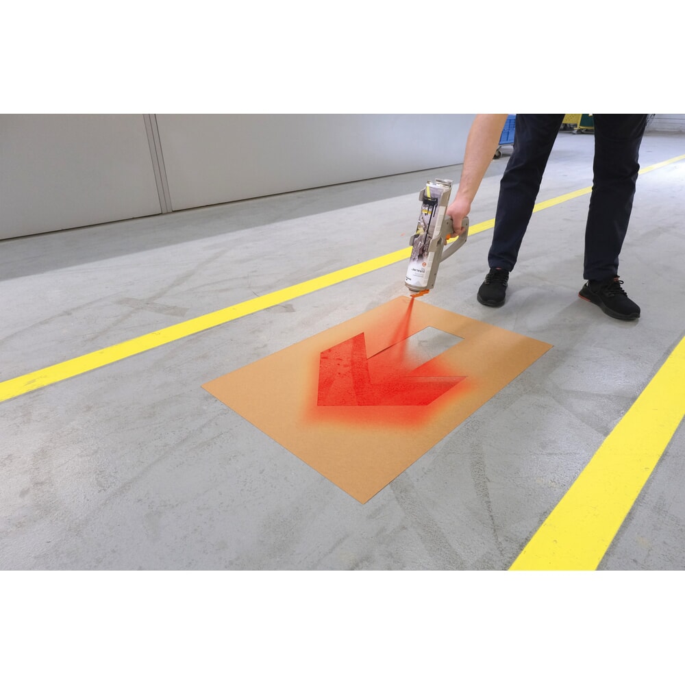 Číslo obrázka výrobku 5: DURABLE podlahová značkovacia pištoľ DURALINE® EasyMover, na šablónové značenie